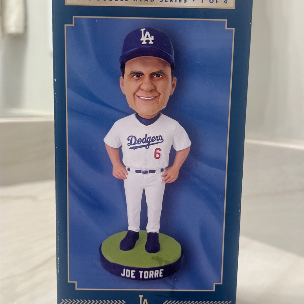 🆕 NIB Joe Torre Manager LA Los Angeles Dodgers  Collectors Bobblehead 2008